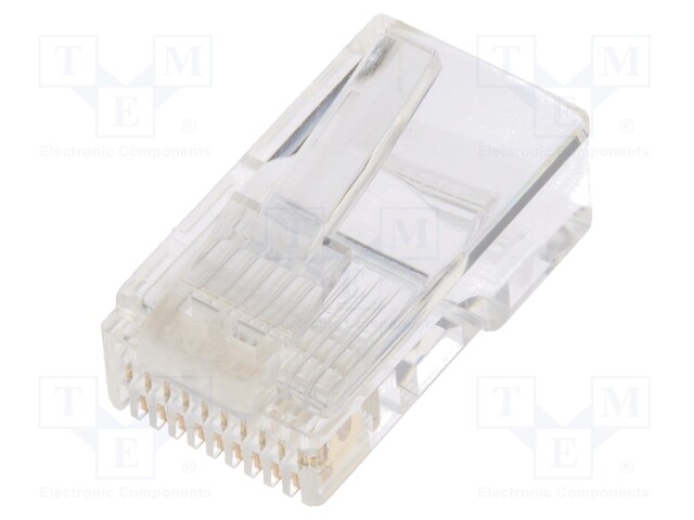 Plug; RJ50; PIN: 10; Layout: 10p10c; IDC,crimped; for cable