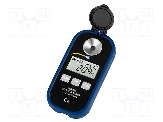 Meter: refractometer; LCD; 0÷50% Brix,1,333÷1,42nD; Temp: 0÷40°C