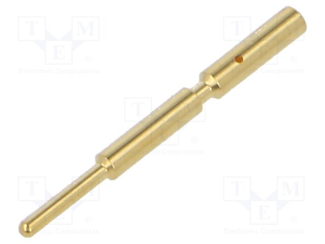 Contact; male; 1mm; gold-plated; 0.75÷1mm2; crimped; for cable