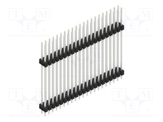 Connector: pin strips; pin header; male; PIN: 42; 2.54mm; THT; 2x21