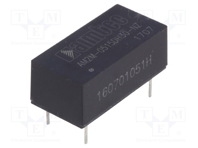 Converter: DC/DC; 2W; Uin:4.5÷5.5V; Uout:15VDC; Uout2:-15VDC; 2.8g