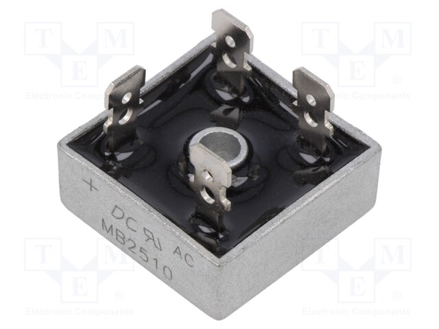 Bridge rectifier: single-phase; Urmax: 1kV; If: 25A; Ifsm: 400A