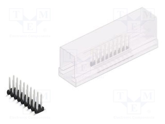 Connector: pin strips; pin header; male; PIN: 18; 2mm; SMT; 2x9; 100V