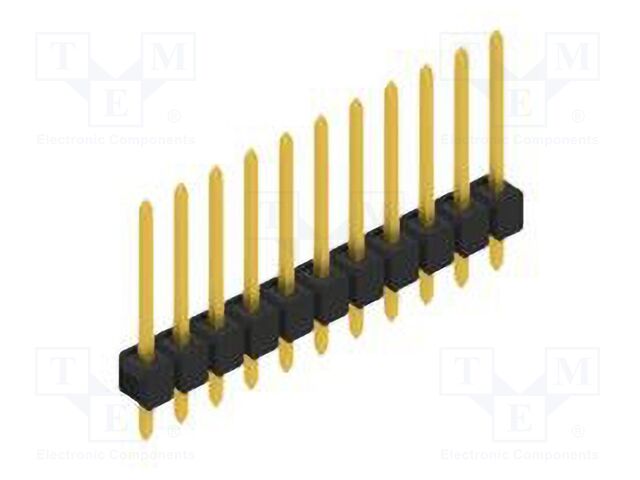 Connector: pin strips; pin header; male; PIN: 11; 2.54mm; THT; 1x11