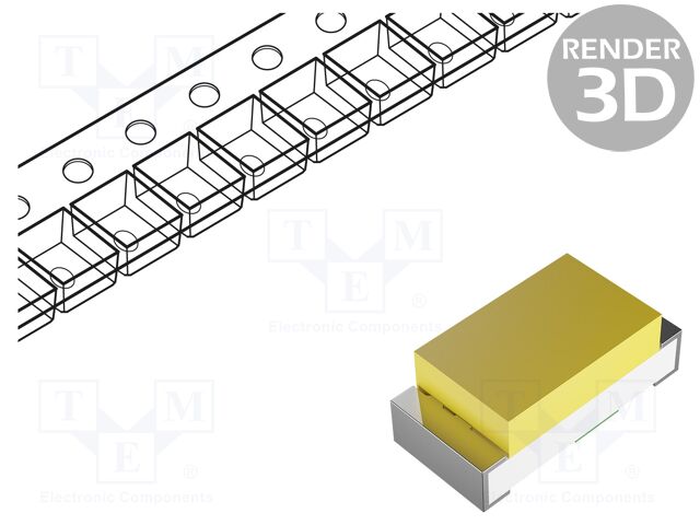LED; white; SMD; 0603; 650÷1150mcd; 120°; 20mA; 2.8÷3.5VDC