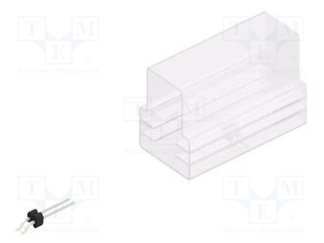 Connector: pin strips; pin header; male; PIN: 2; 1.27mm; SMT; 1x2
