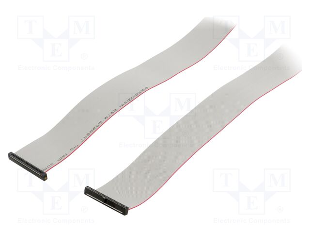 Ribbon cable with IDC connectors; Tape ph: 0.64mm; 1219.2mm