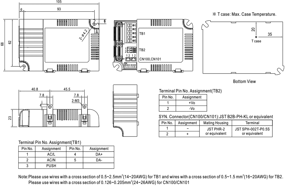 Power supply: switched-mode; Communication: Bluetooth; LED; 25W