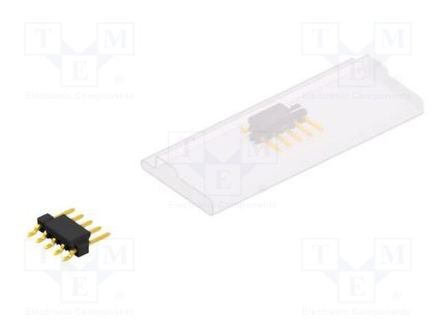 Connector: pin strips; pin header; male; PIN: 5; 2.54mm; SMT; 1x5