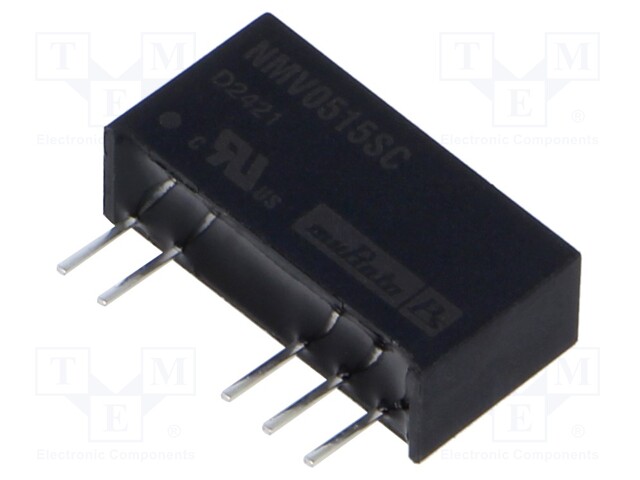Converter: DC/DC; 1W; Uin: 4.5÷5.5V; Uout: 15VDC; Uout2: -15VDC; SIP