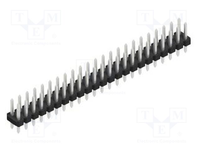 Connector: pin strips; pin header; male; PIN: 46; 2.54mm; THT; 2x23