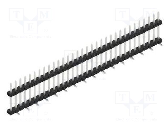 Connector: pin strips; pin header; male; PIN: 32; 2mm; SMT; 1x32