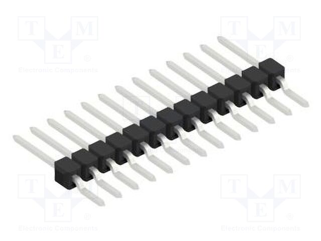 Connector: pin strips; pin header; male; PIN: 13; 2.54mm; SMT; 1x13