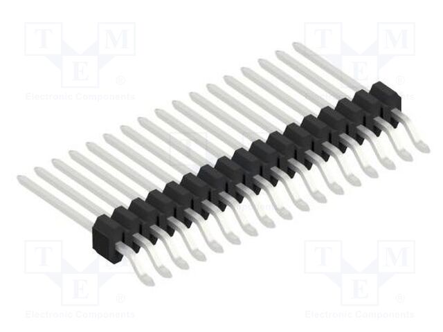 Connector: pin strips; pin header; male; PIN: 17; 1.27mm; SMT; 1x17