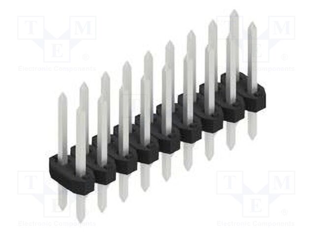 Connector: pin strips; pin header; male; PIN: 18; 2mm; THT; 2x9; 100V