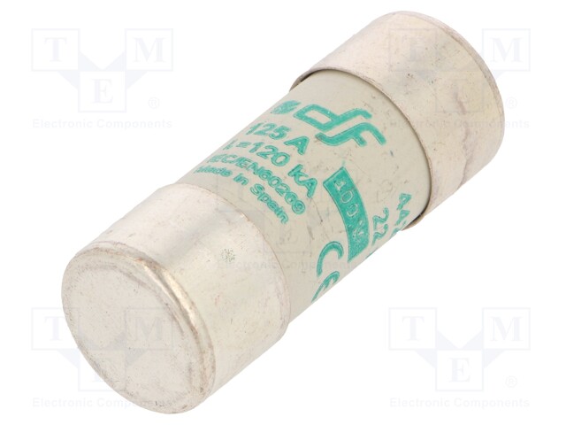 Fuse: fuse; aM; 125A; 690VAC; ceramic,cylindrical,industrial