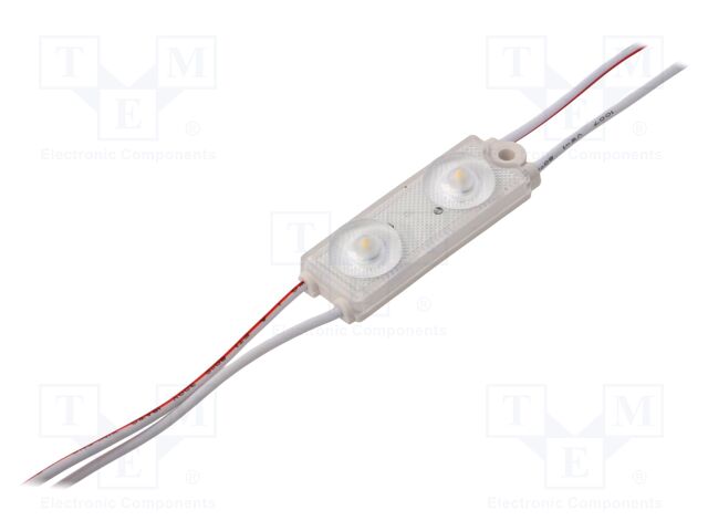 LED; white neutral; 4000K; 116lm; 175°; No.of diodes: 2; 11x16x50mm