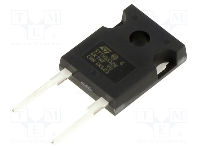Fast / Ultrafast Diode, 1.2 kV, 15 A, Single, 1.2 V, 53 ns, 150 A