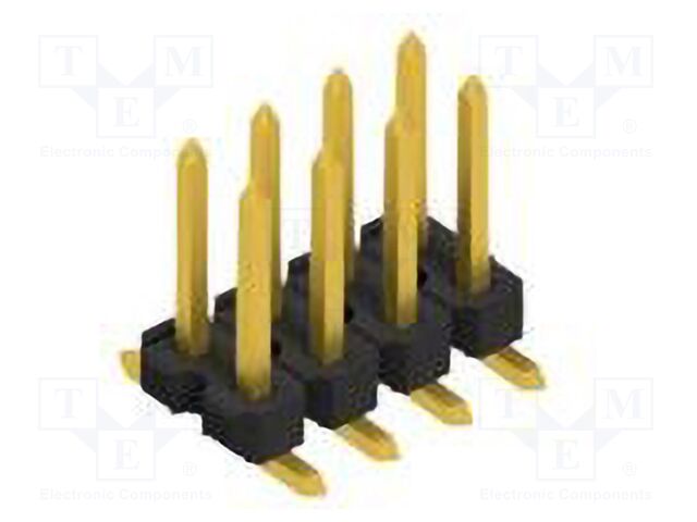 Connector: pin strips; pin header; male; PIN: 8; 2.54mm; SMT; 2x4