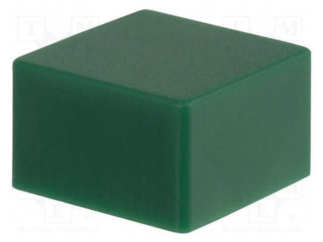 Button; push-in; none; 5.5mm; -25÷70°C; square; green; B3F,B3FS,B3W