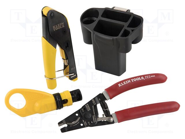 Tools set: for crimping; Wire: coaxial