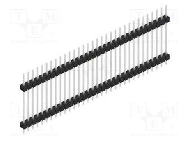 Connector: pin strips; pin header; male; PIN: 32; 2.54mm; THT; 1x32