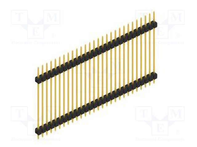 Connector: pin strips; pin header; male; PIN: 28; 2.54mm; THT; 1x28