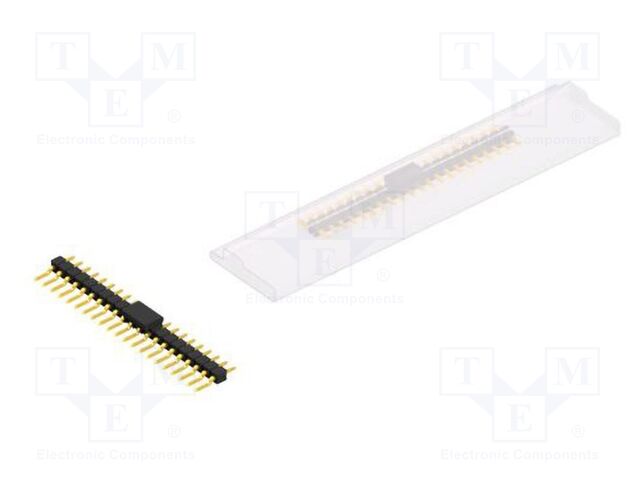 Connector: pin strips; pin header; male; PIN: 21; 2.54mm; SMT; 1x21