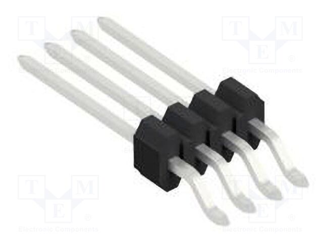 Connector: pin strips; pin header; male; PIN: 4; 1.27mm; SMT; 1x4