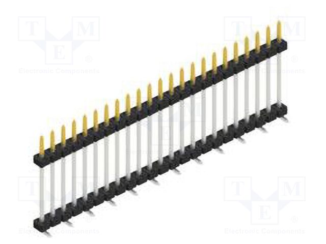Connector: pin strips; pin header; male; PIN: 23; 2mm; SMT; 1x23