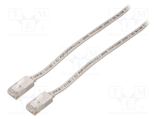 Patch cord; U/UTP; 5e; stranded; CCA; PVC; white; Len: 7m