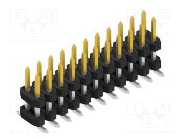 Connector: pin strips; pin header; male; PIN: 22; 2mm; SMT; 2x11