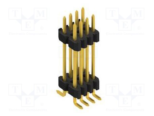 Connector: pin strips; pin header; male; PIN: 8; 1.27mm; SMT; 2x4