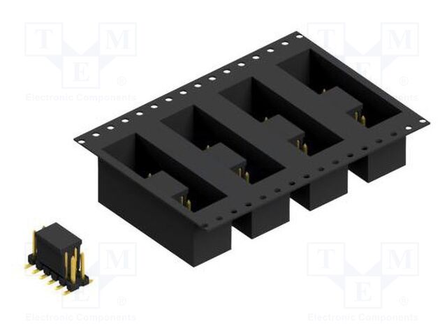 Connector: pin strips; pin header; male; PIN: 12; 2.54mm; SMT; 2x6