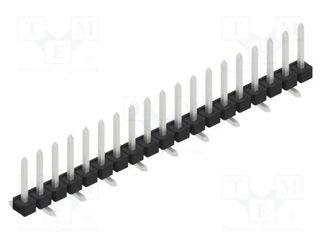 Connector: pin strips; pin header; male; PIN: 19; 2.54mm; SMT; 1x19
