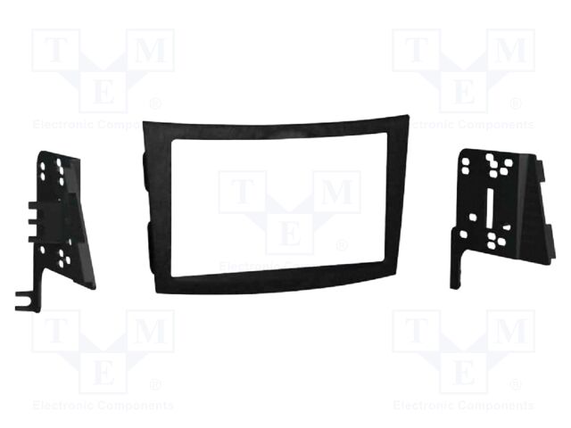 Radio frame; Subaru; 2 DIN; black