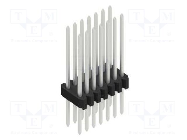 Connector: pin strips; pin header; male; PIN: 14; 1.27mm; THT; 2x7