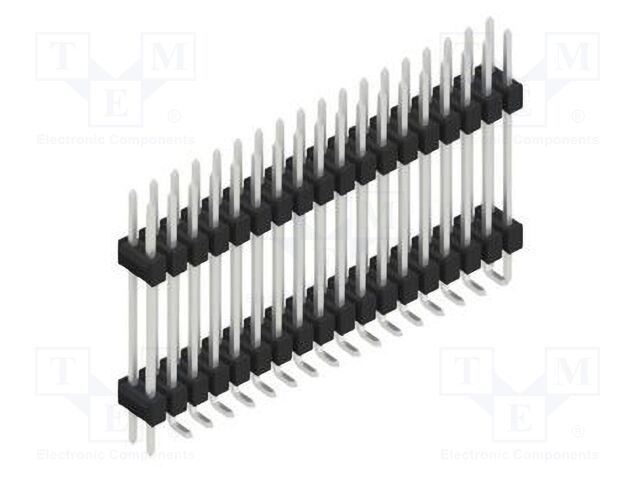 Connector: pin strips; pin header; male; PIN: 36; 2.54mm; SMT; 2x18