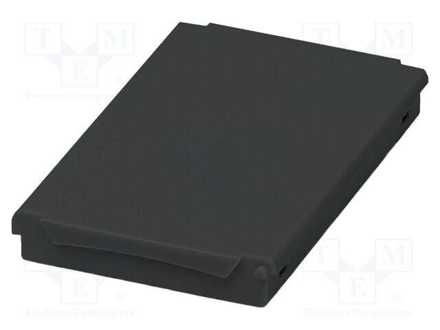 Cover; black; UL94V-0; BC 71,6; polycarbonate; snap-fastener