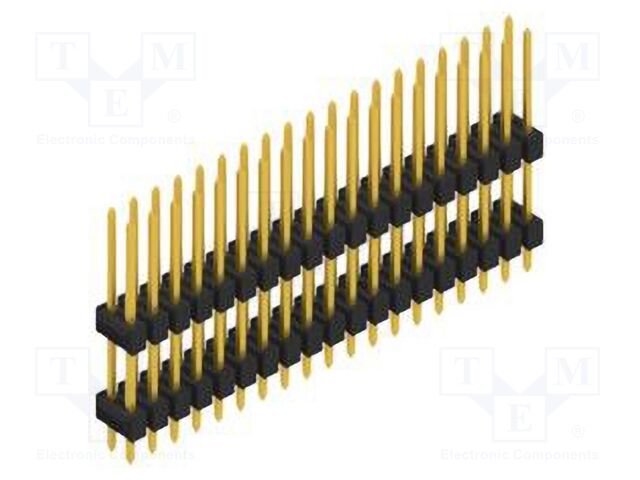 Connector: pin strips; pin header; male; PIN: 38; 2.54mm; THT; 2x19