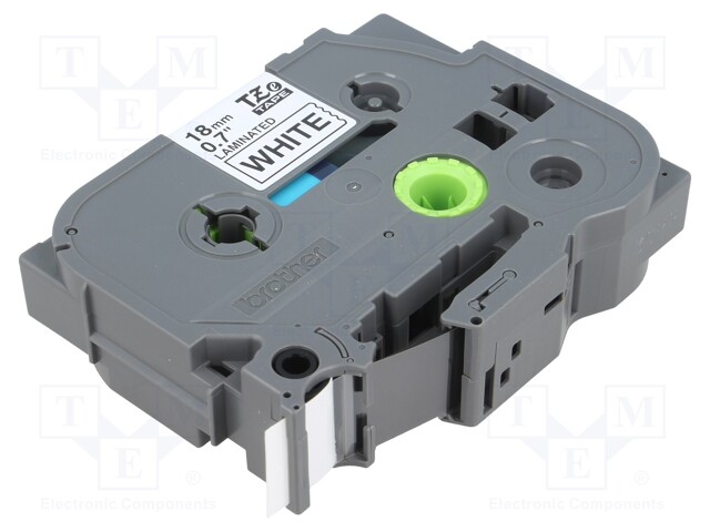 Tape; Width: 18mm; Colour: white; Character colour: black; L: 8m