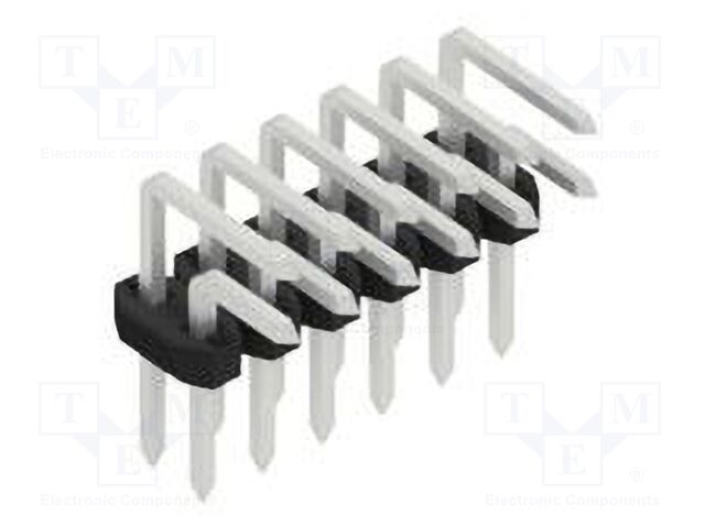 Connector: pin strips; pin header; male; PIN: 12; 2mm; THT; 2x6; 100V