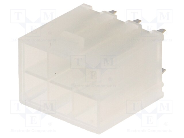 Socket; wire-board; male; Mini-Fit Jr; 4.2mm; PIN: 6; THT; 9A; tinned