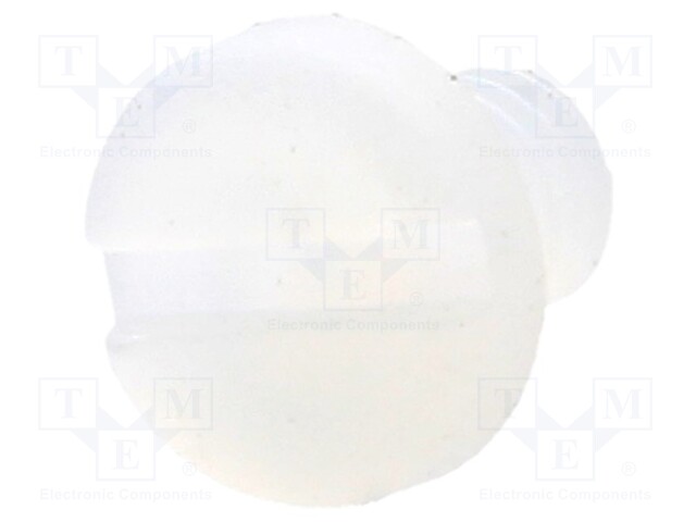 Screw; M3x4; 0.5; Head: cheese head; slotted; 0,9mm; polyamide