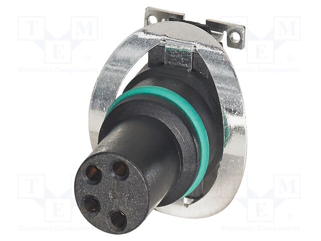 Connector: M8; PIN: 4; 4A; 48V; straight; shielded; contact insert