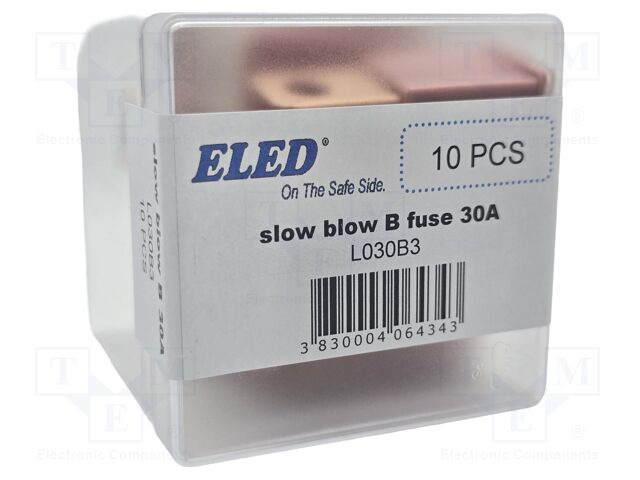 Fuse: fuse; 30A; 32VDC; automotive; 22.2mm; 22.2x15.2x45mm