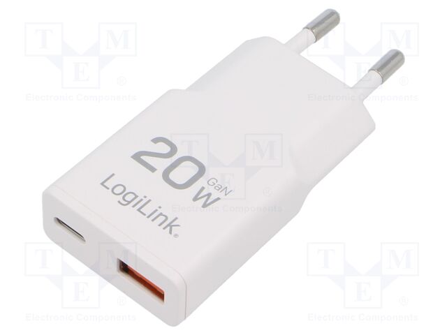 Power supply: switching; mains,plug-in; 3A; 20W; Out: USB,USB C