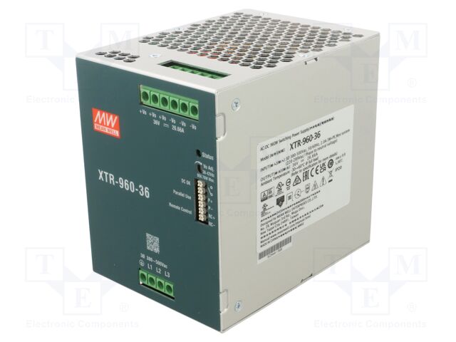 Power supply: switching; for DIN rail mounting; OUT: 1; XTR-960