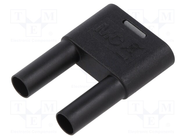 4mm banana; banana 4mm socket x2,banana 4mm plug x2; 32A; black