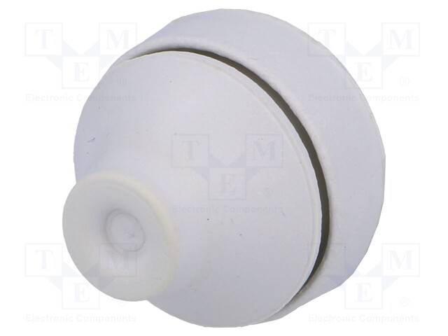 Grommet; EPDM; grey; Panel thick: 1÷4mm; Øcable: 5÷9mm; Size: M16